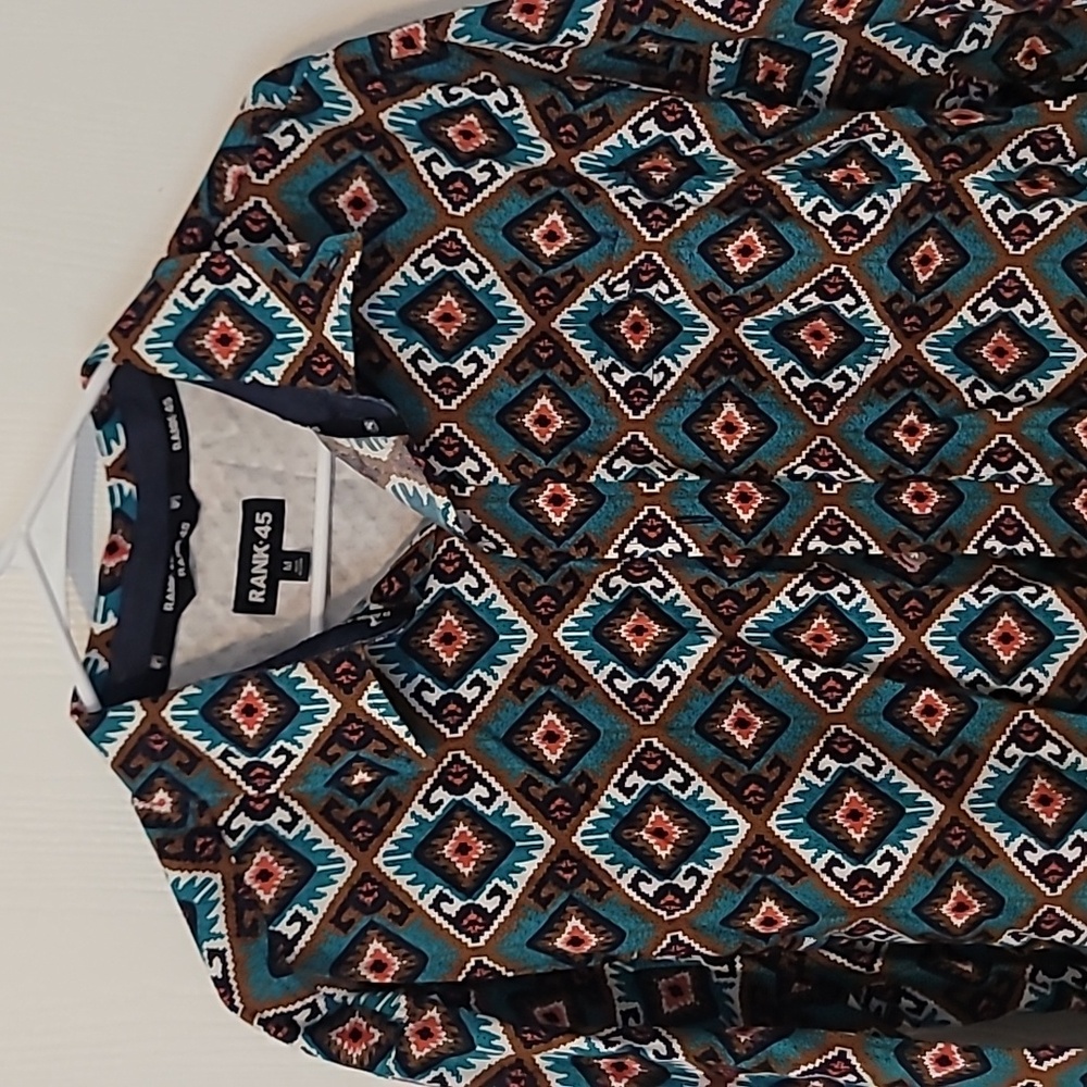 Mens Western Button Down